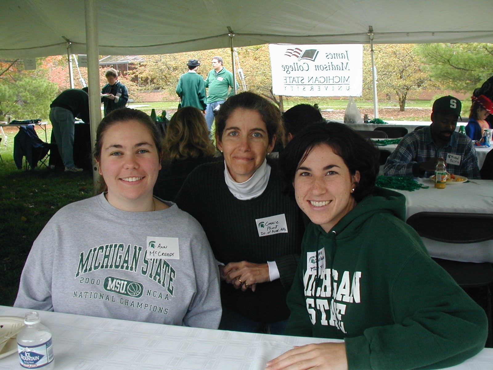 Connie Hunt with students
