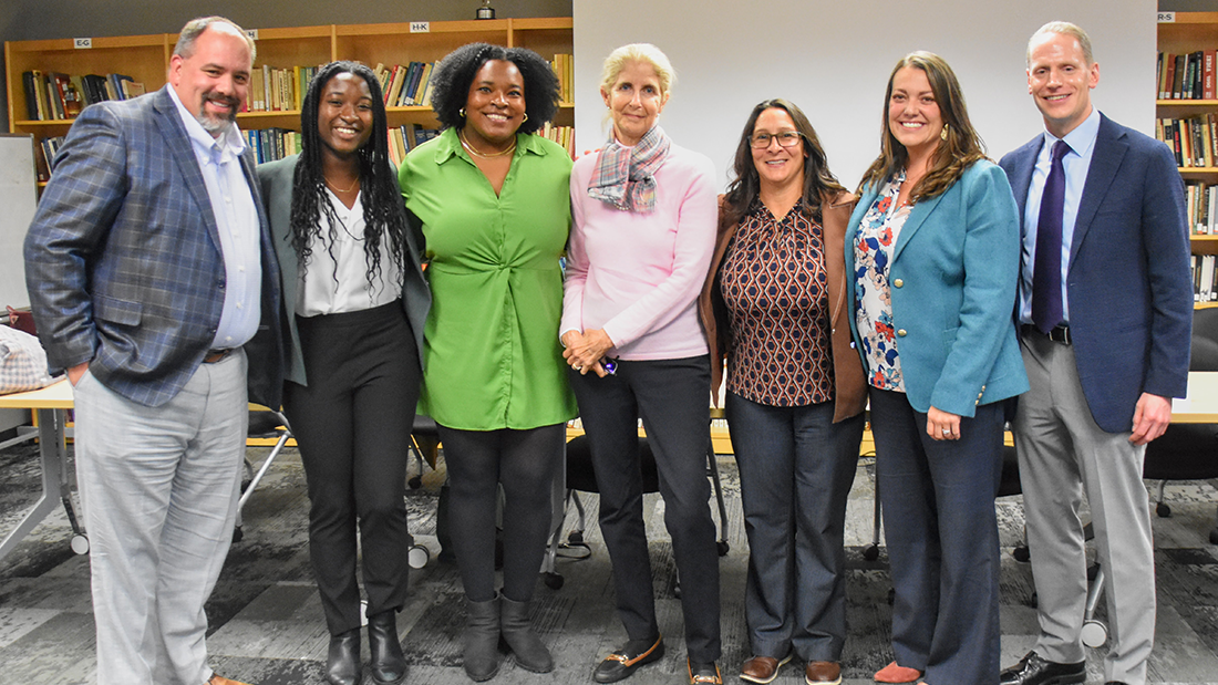 panel of speakers with Prof. Hunt