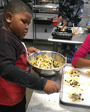 child baking