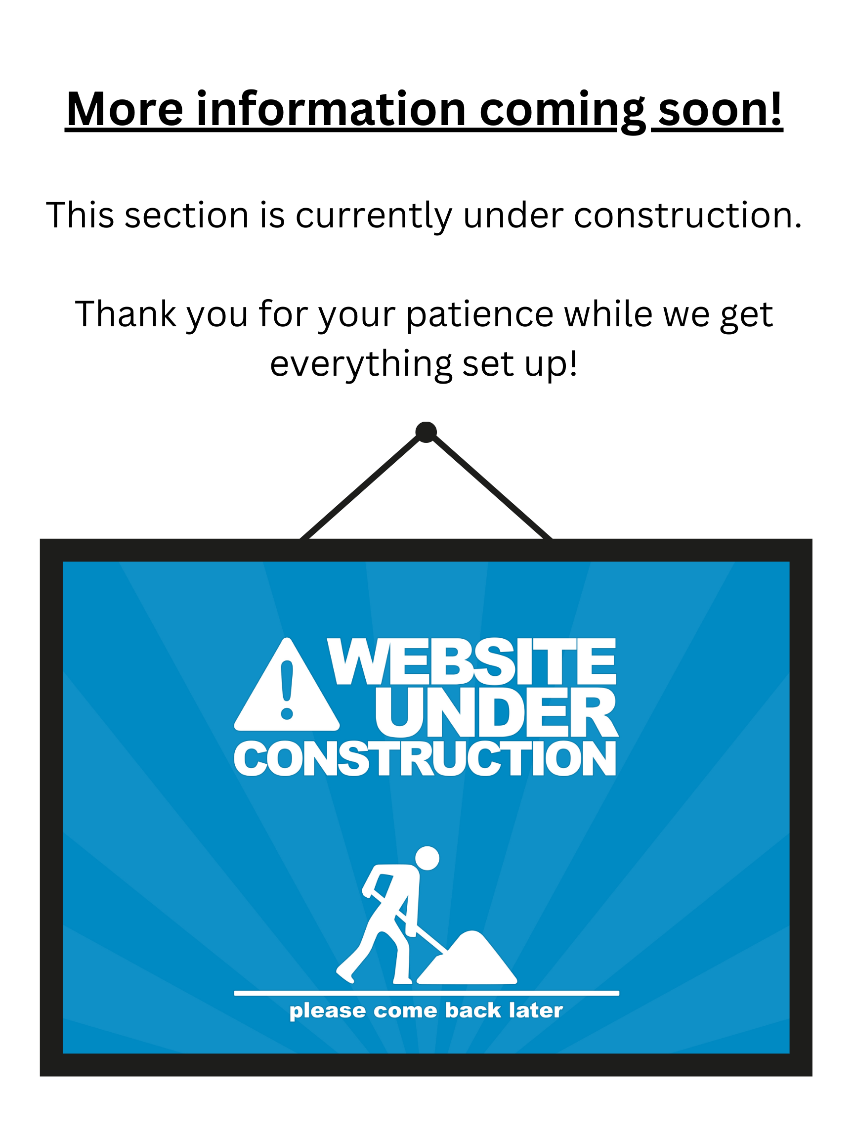 Website Construction Notice