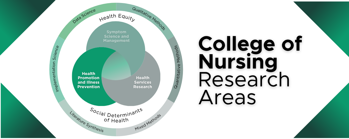 College of Nursing Research Areas Graphic