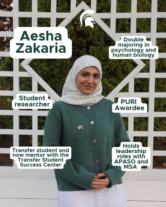 Aesha Zakaria.
