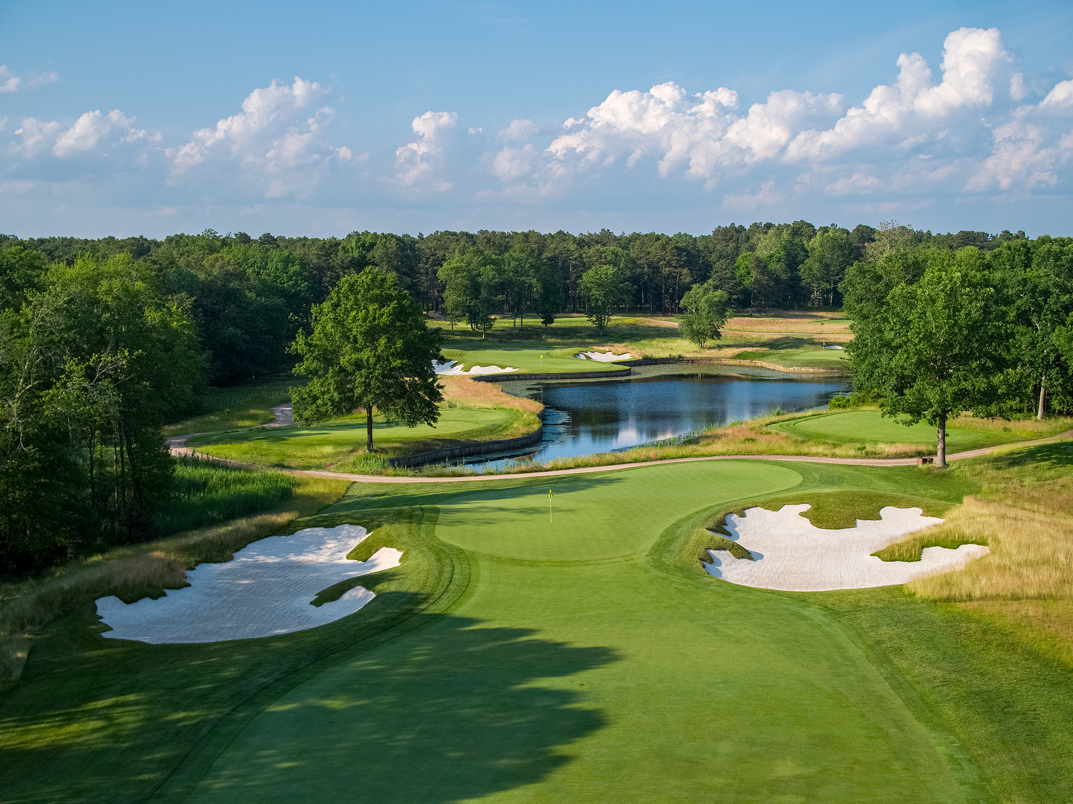 Photo of Ray’s Restoration Work at the Metedeconk National Golf Club in Jackson, NJ. Hole 11. Photo Credit: Evan Schiller 