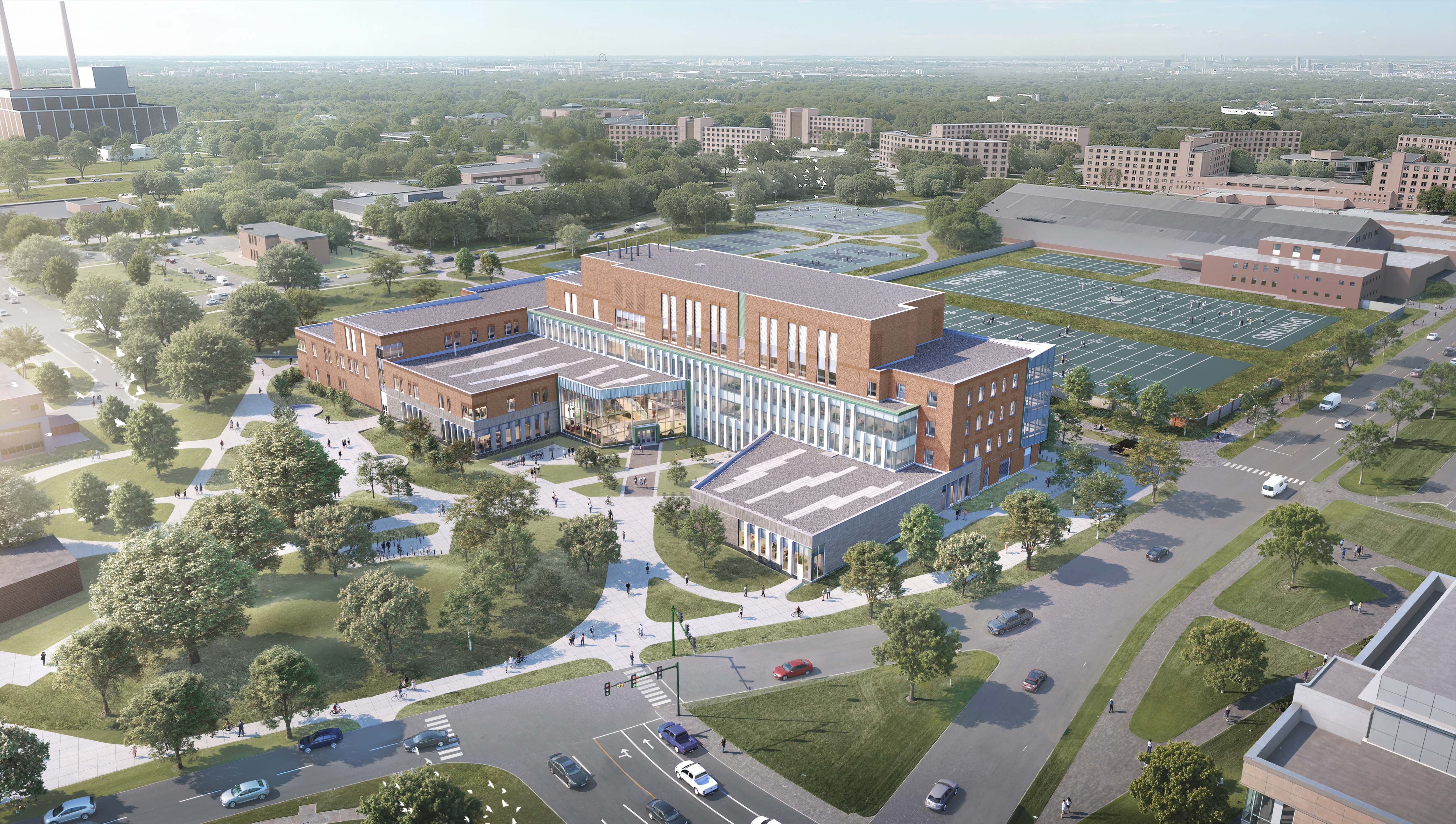 MSU EDIC - Exterior from Sky 