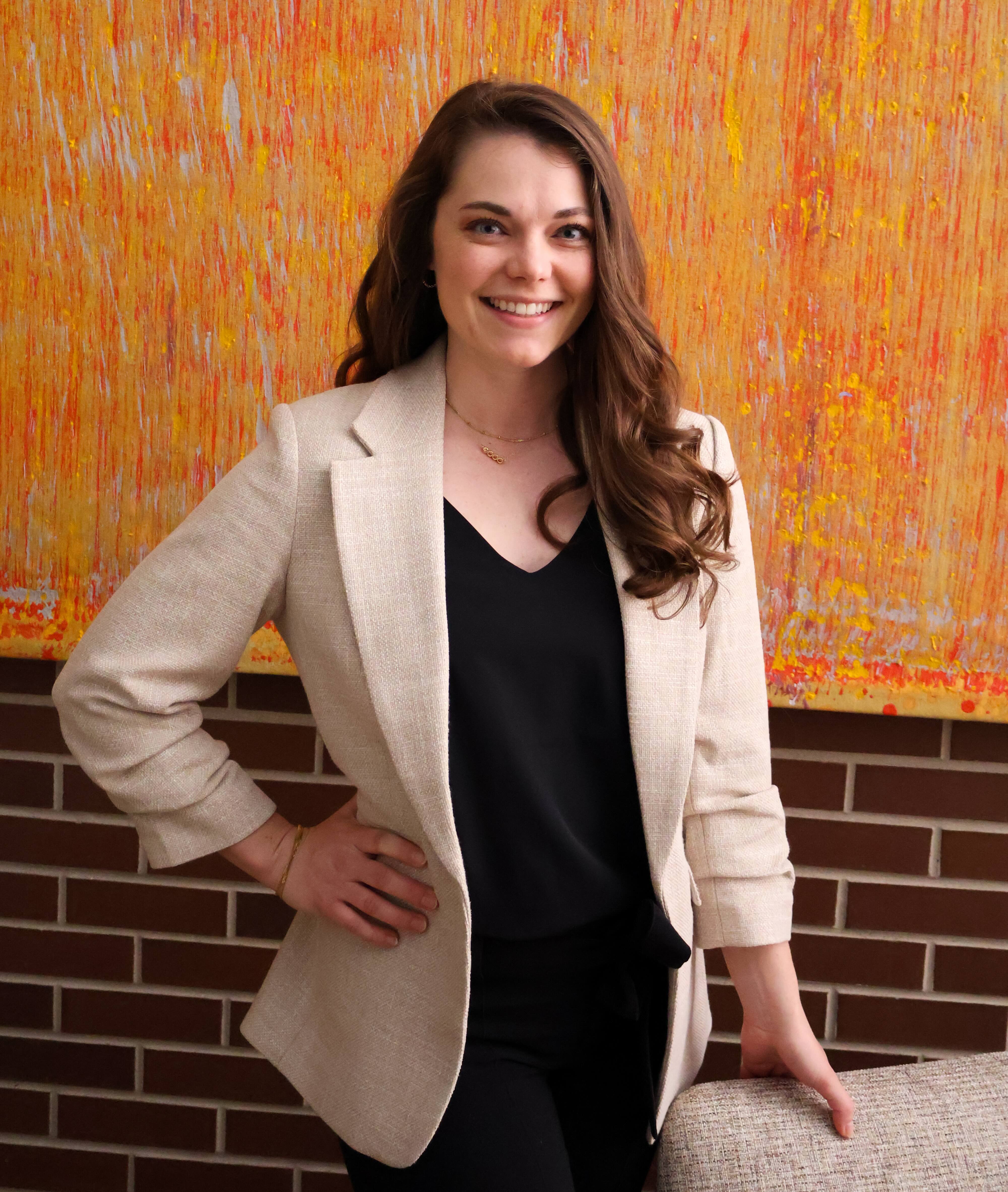 Headshot of MSU employee Natalie Read, who is a graphic designer at the Wharton Center.