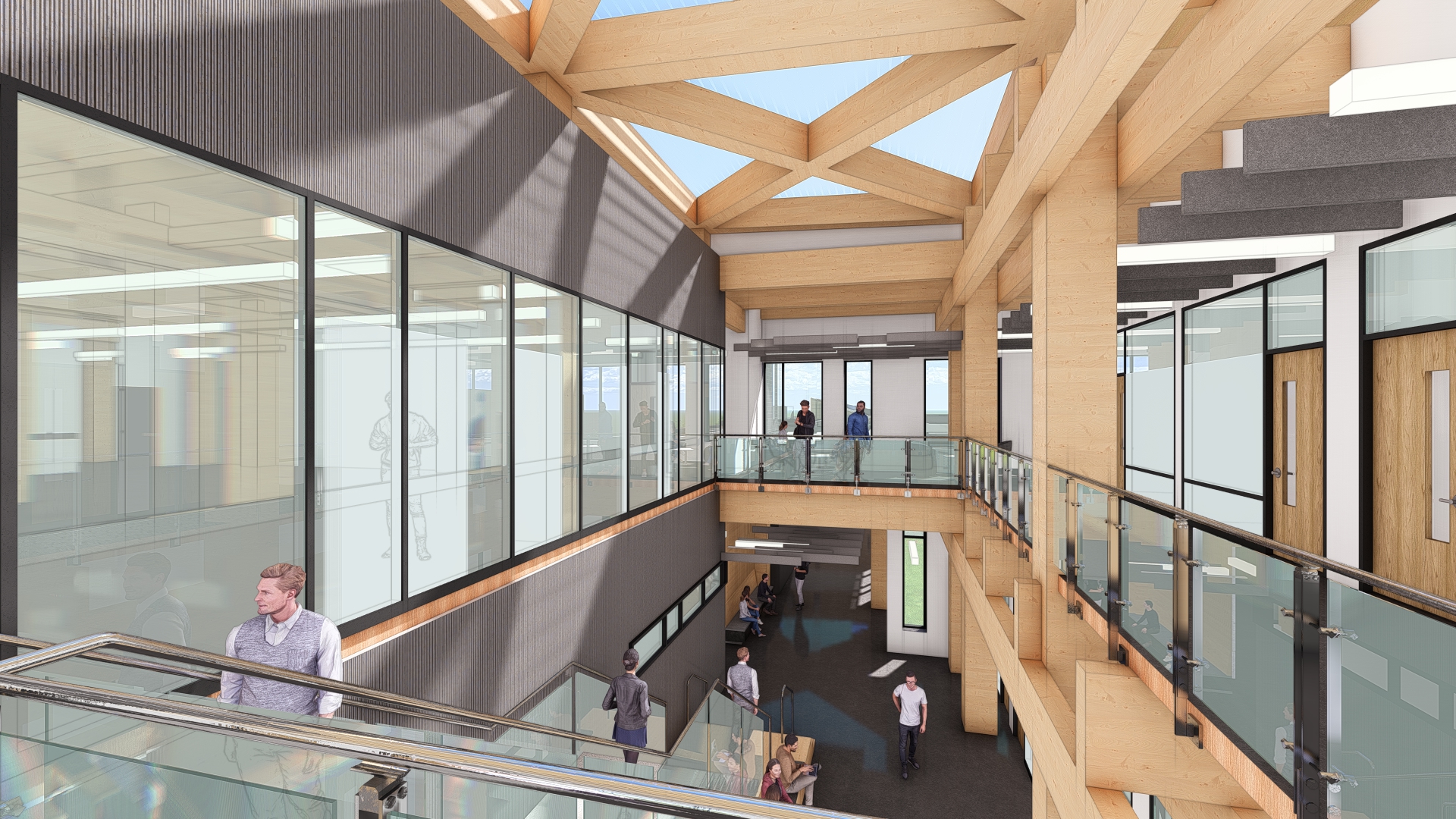 Rendering of potential interior renovations made possible by a $47 million transformational commitment from alumnus Charles (Chuck) and Jacqueline (Jackie) Frasier