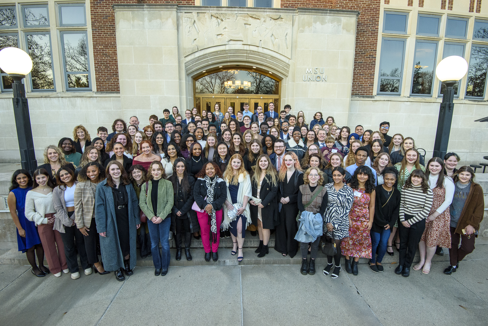 Group photo from the 10th anniversary celebration of the MSU Social Science Scholars Program.