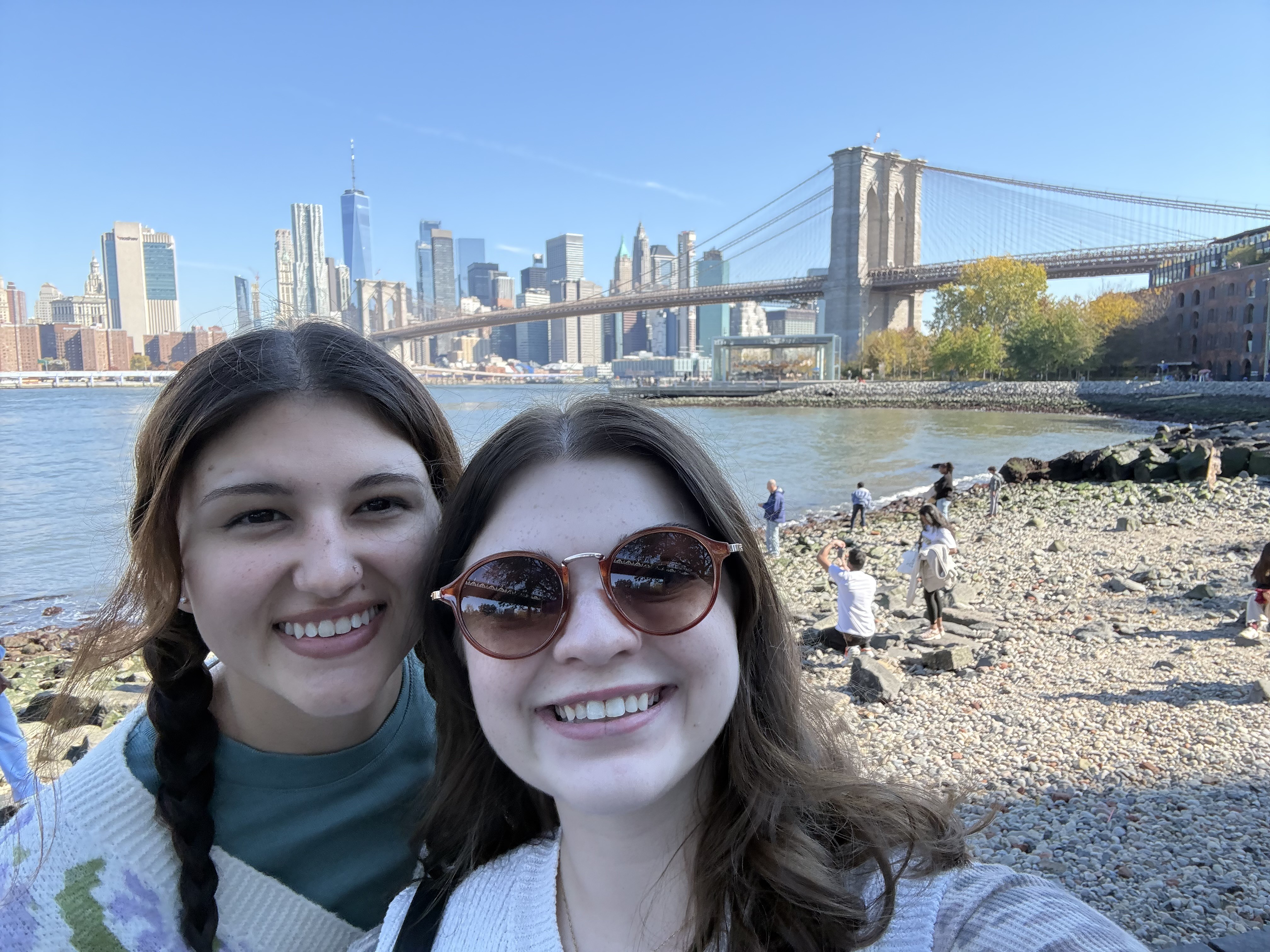 Bella Hilden in New York visiting her best friend and former MSU roommate.