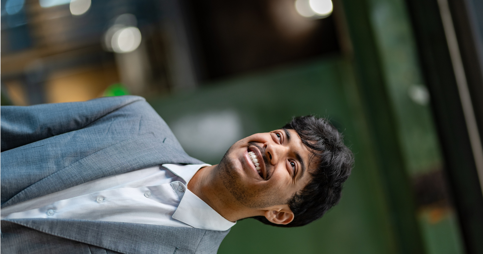 Portrait of Williams Scholar Tejas Agrawal in a sportcoat.