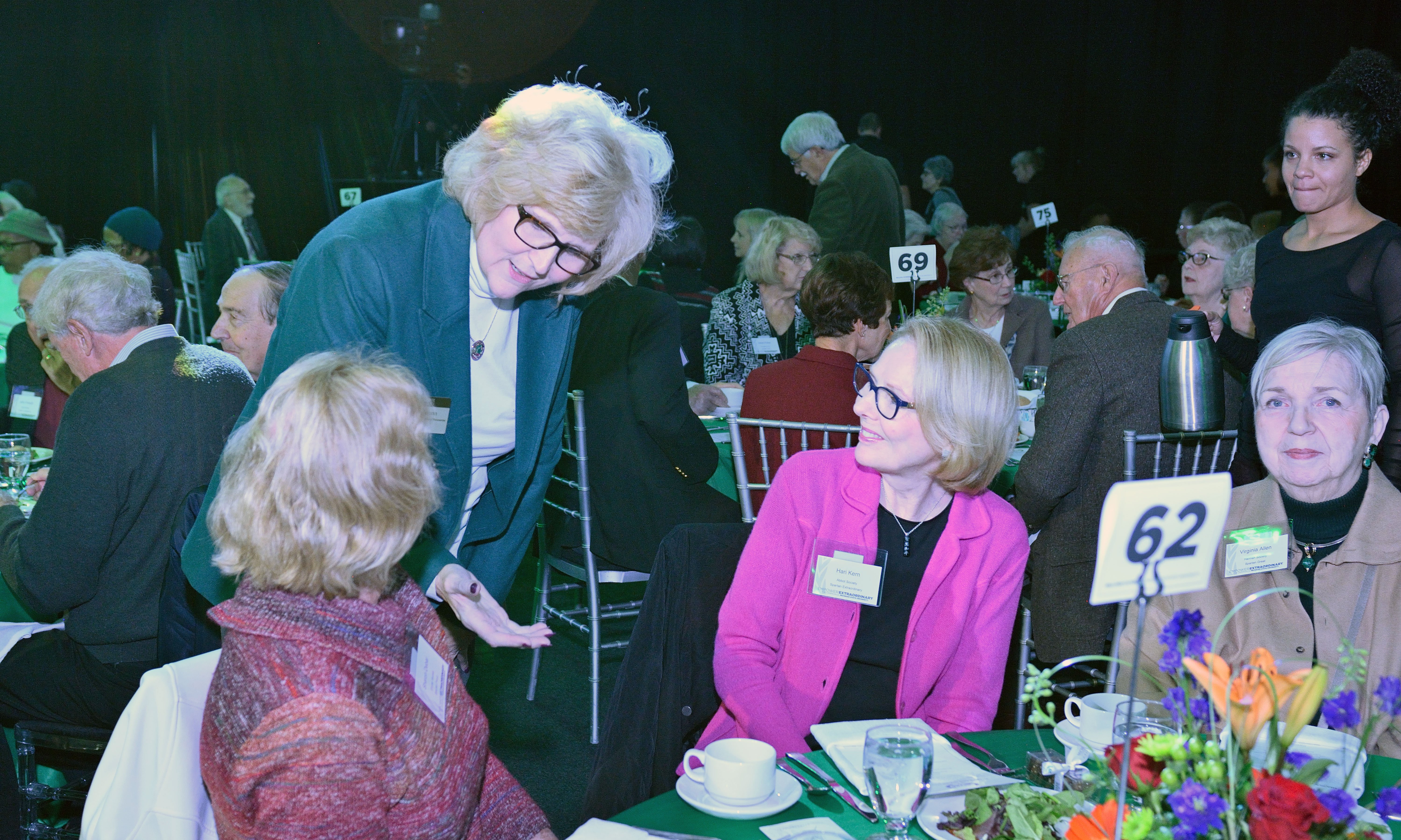 Guests greeting one another