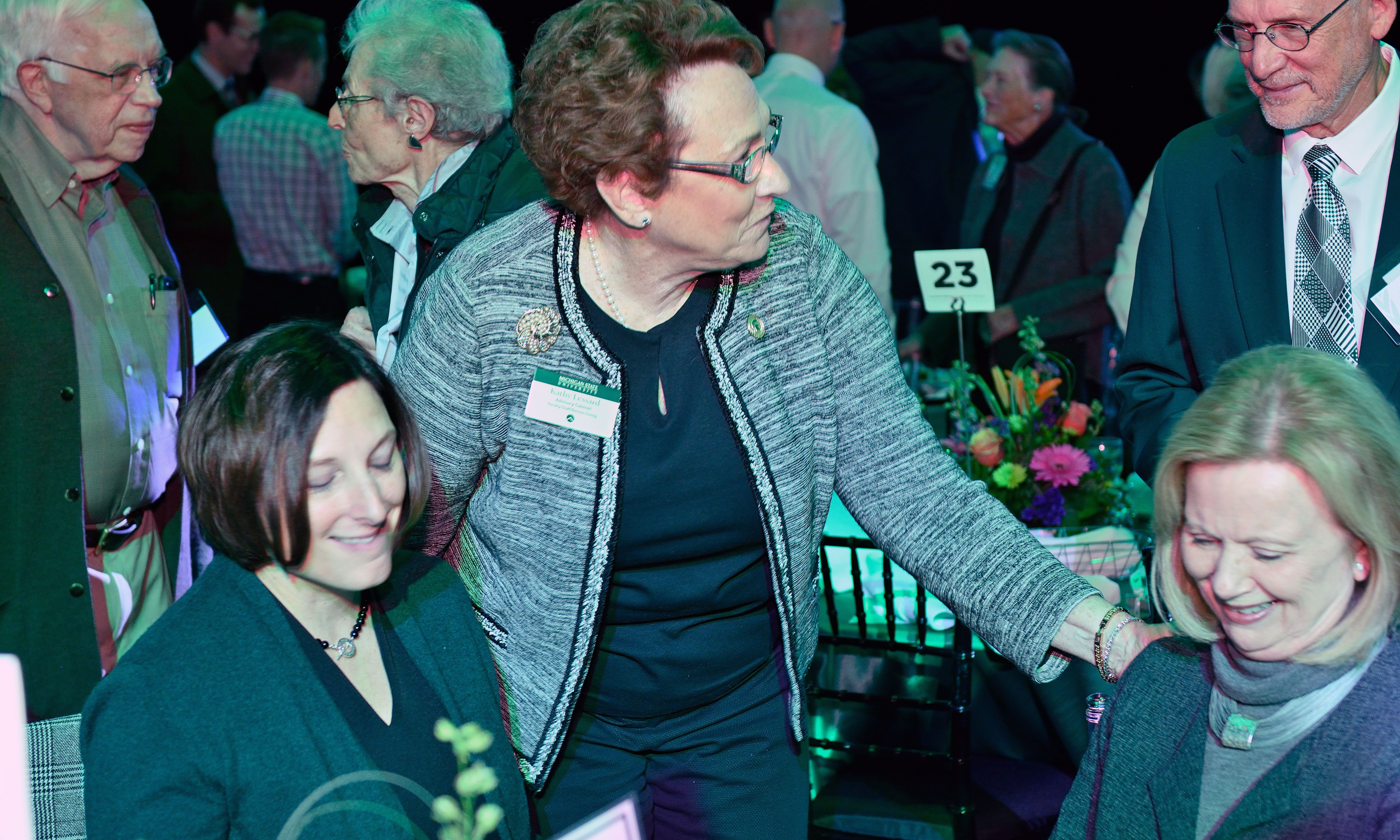 Guests at tables