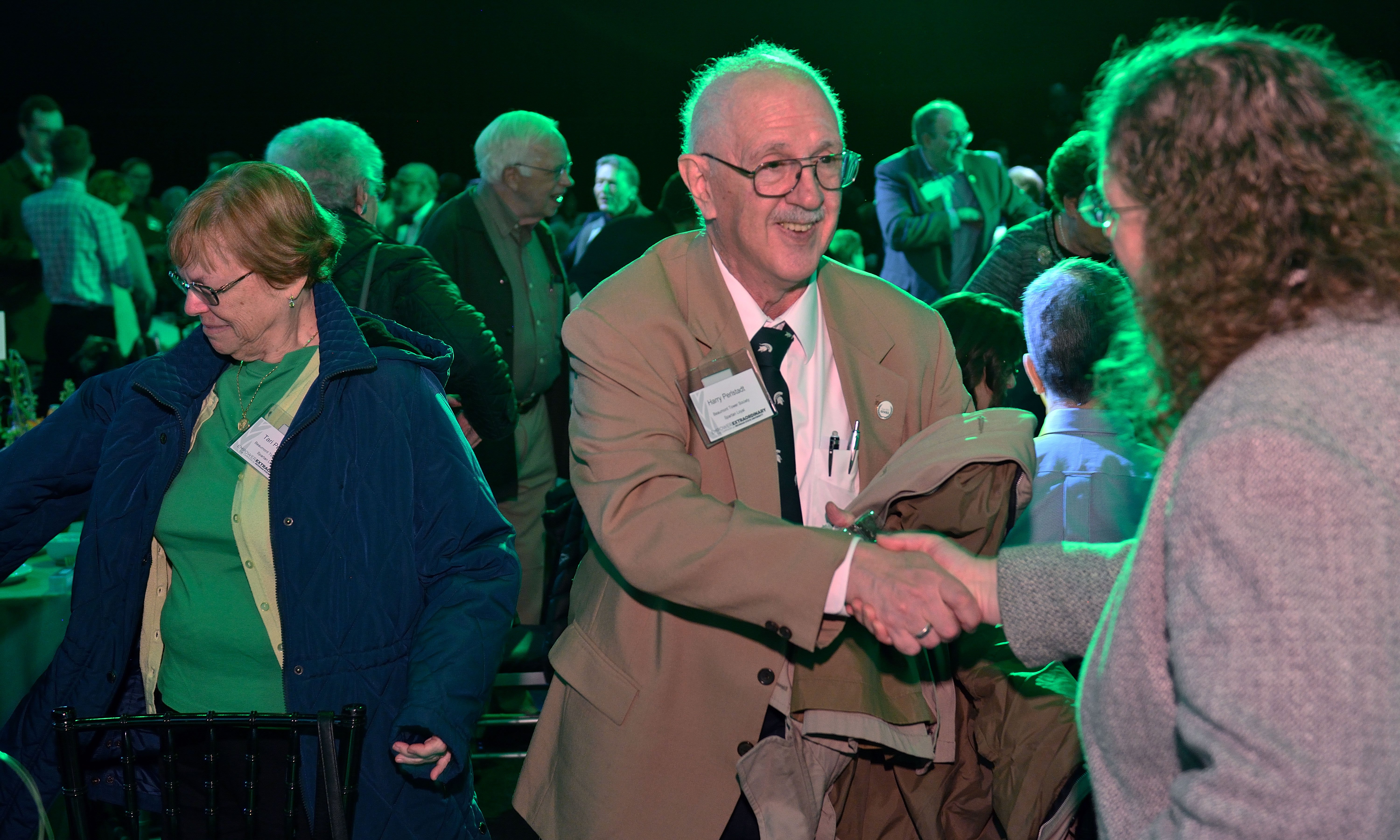 Guests connecting at the event.
