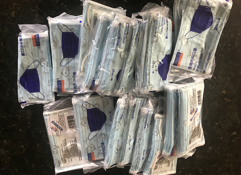masks ready for shipping