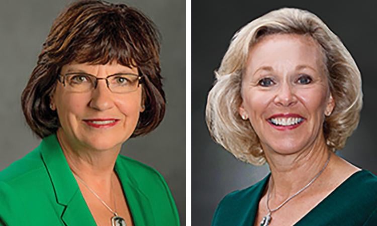 Trustees Dianne Byrum and Melanie Foster