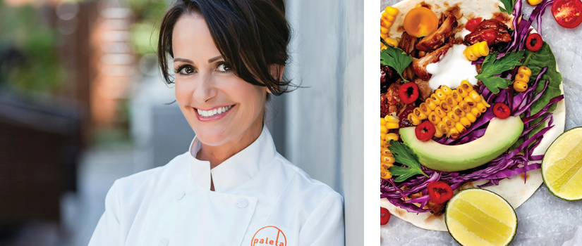 Kelly Boyer and dish from her restaurant