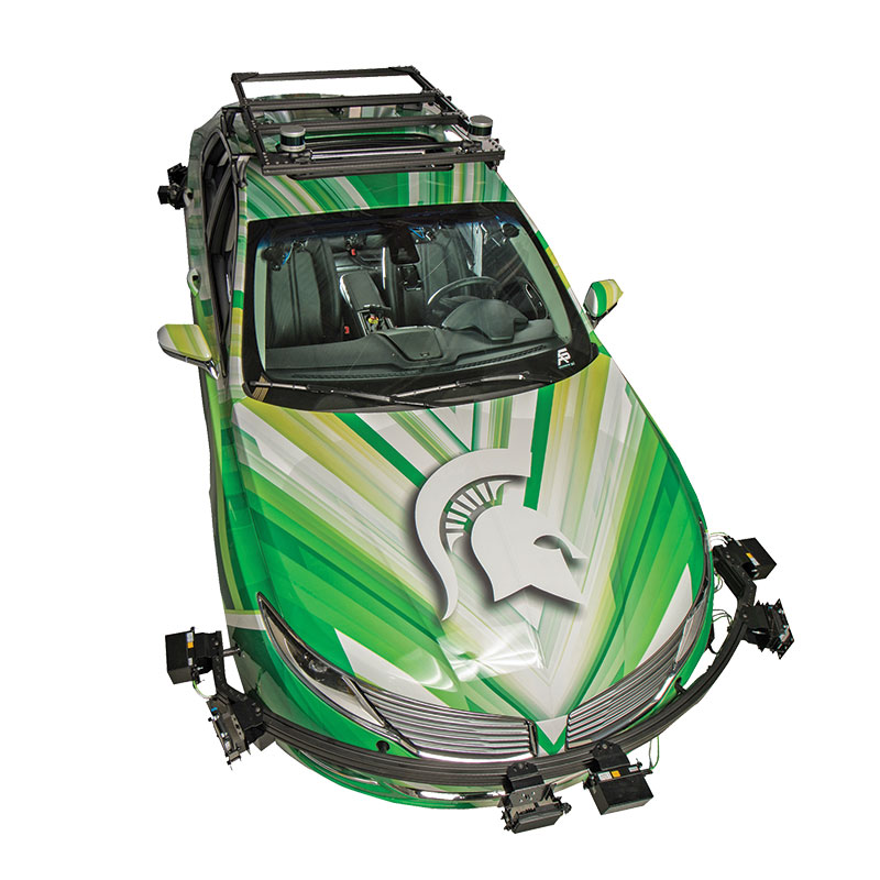MSU's autonomous-technology-equipped car