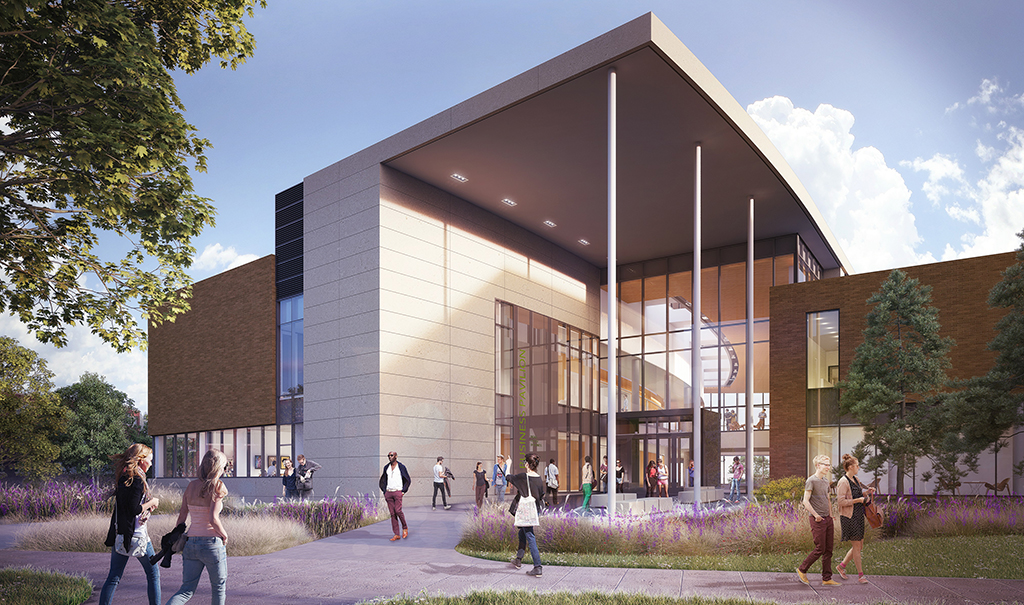 Rendering of the Broad College Pavilion