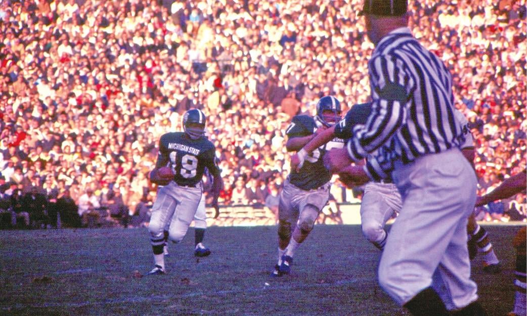 Eric Marshall on the field. 
