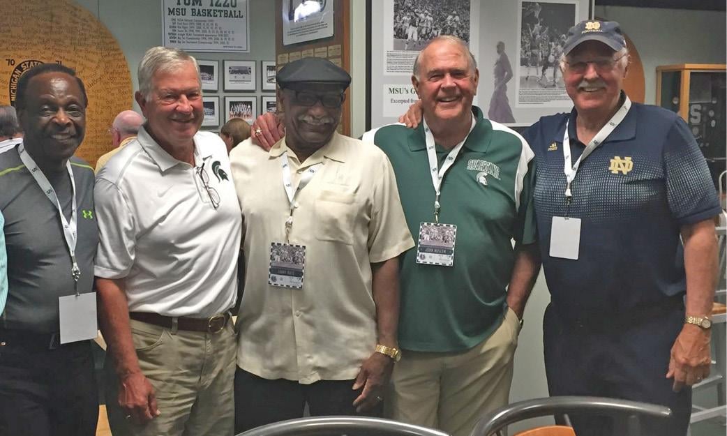 Notre Dame and MSU quarterback reunion. 