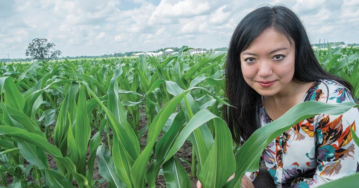 Felicia Wu in the field