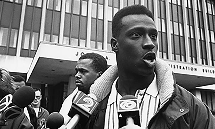 1960s, student interviewed by local news