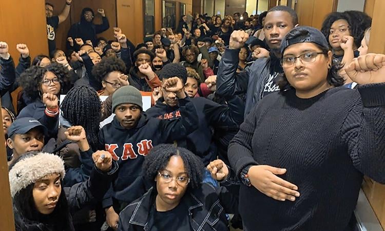 Sit-in at Hannah Administration Building