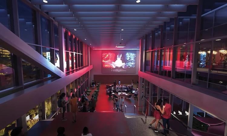 Multipurpose room from above