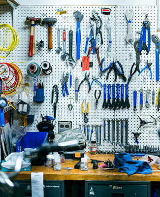 MSU Bikes workbench