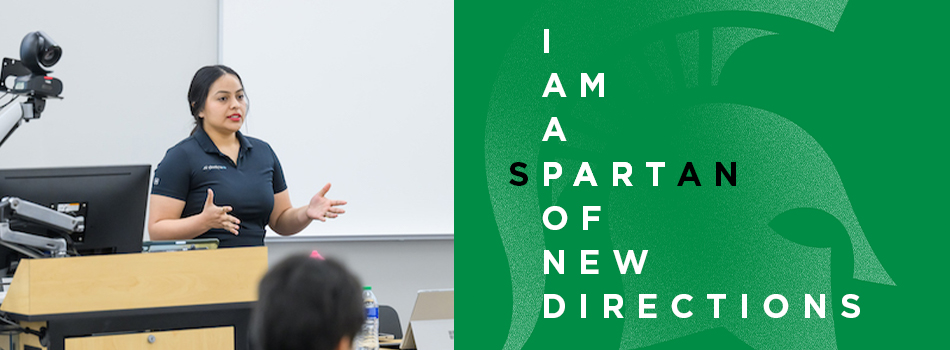 Dayana Villagran at an MSU speaking engagement