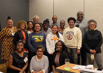 MSU faculty at a Diversity Research Scholars event