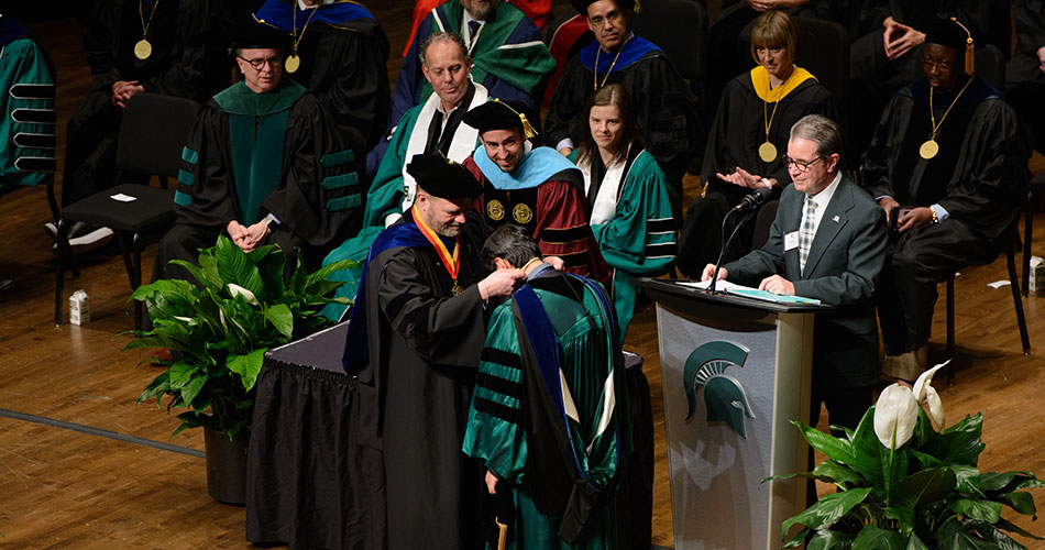 Medaling ceremony
