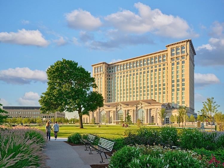 Exterior of Michigan Central Station