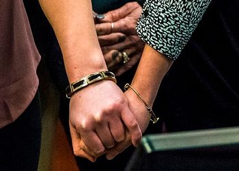 holding hands