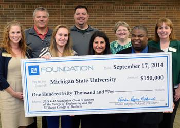 GM $150,000 check presentation