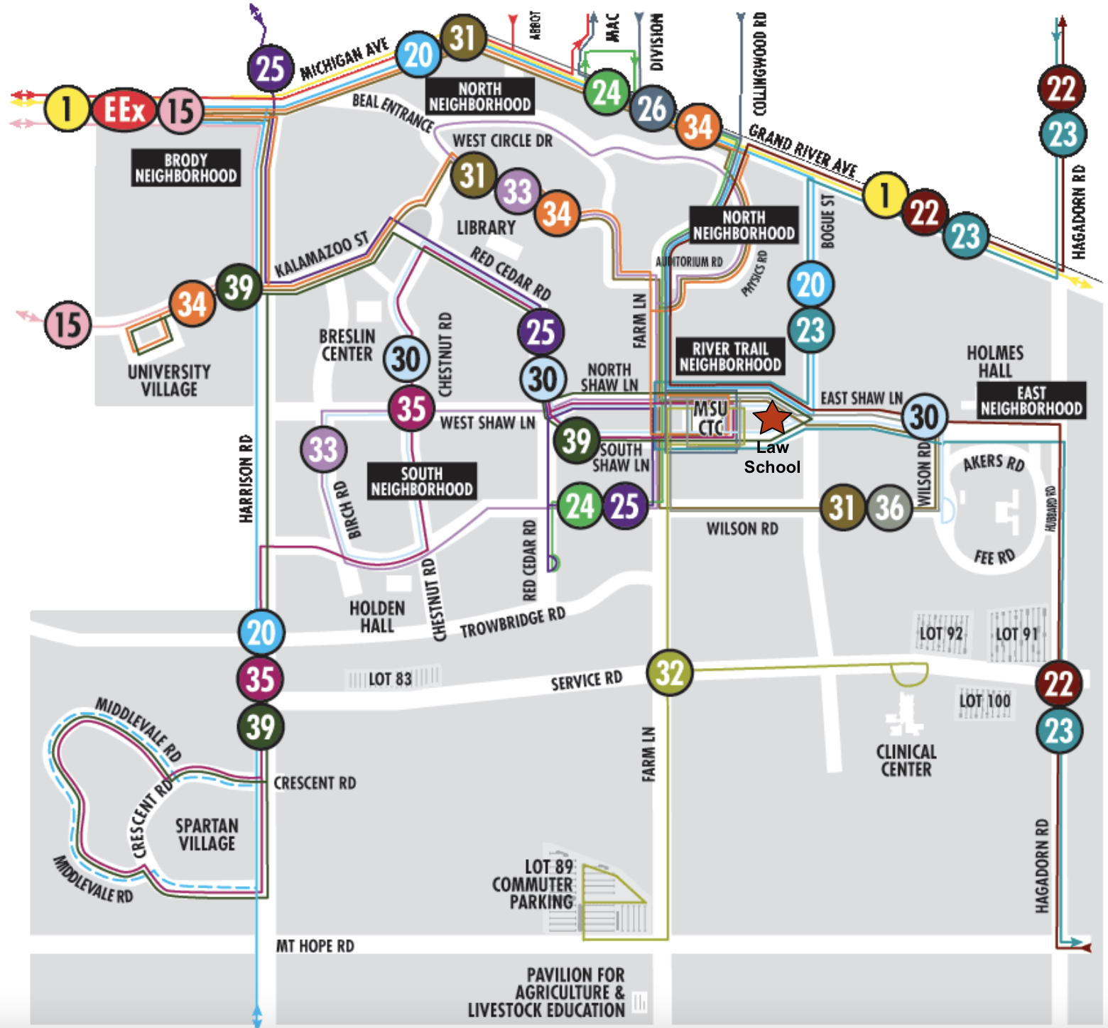 Campus Bus Map