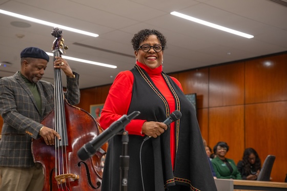 Carmen Bradford, associate professor of jazz voice.