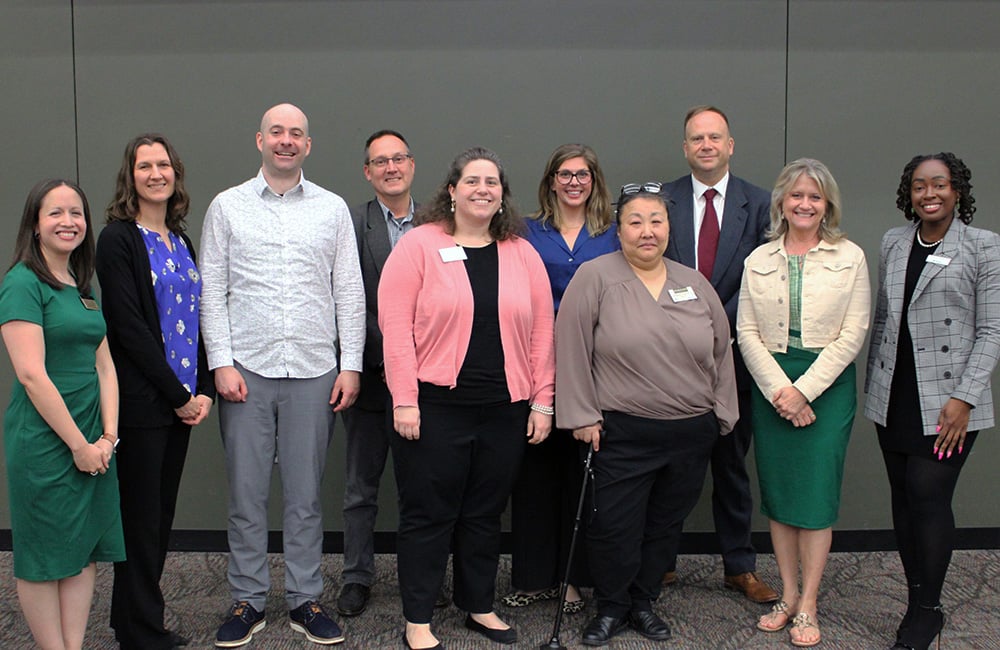 2025 Student Success recognition program winners gathered together for a group photo.