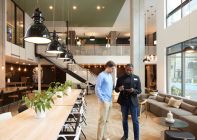 People meeting in meeting room