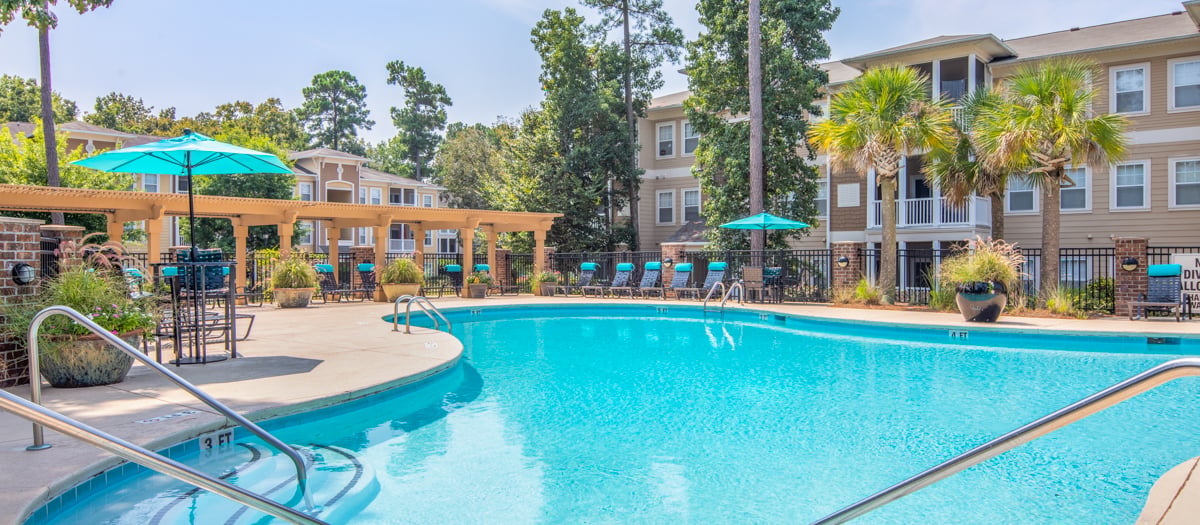 Pool at MAA Commerce Park luxury apartment homes in Charleston, SC