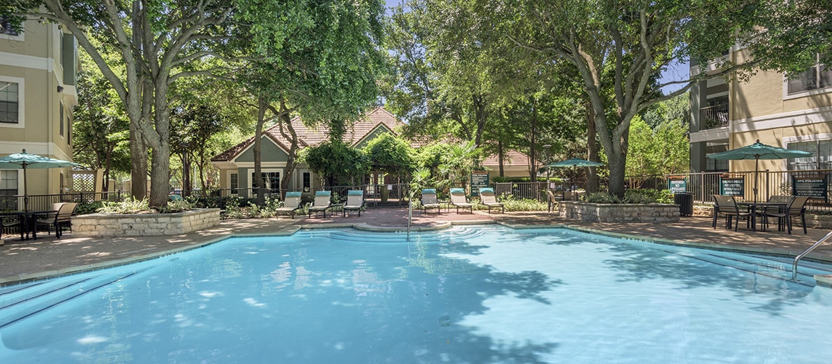 Pool at MAA Sunset Valley luxury apartment homes in Austin, TX