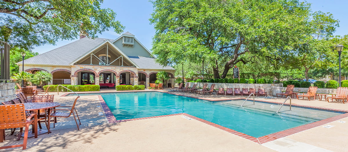 Pool 1 at Legacy at Western Oaks luxury apartment homes in Austin , TX