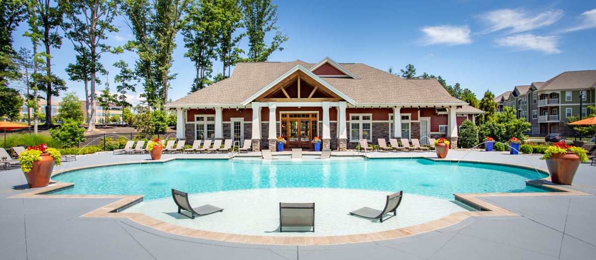 Pool at Retreat at West Creek luxury apartment homes in Richmond, VA