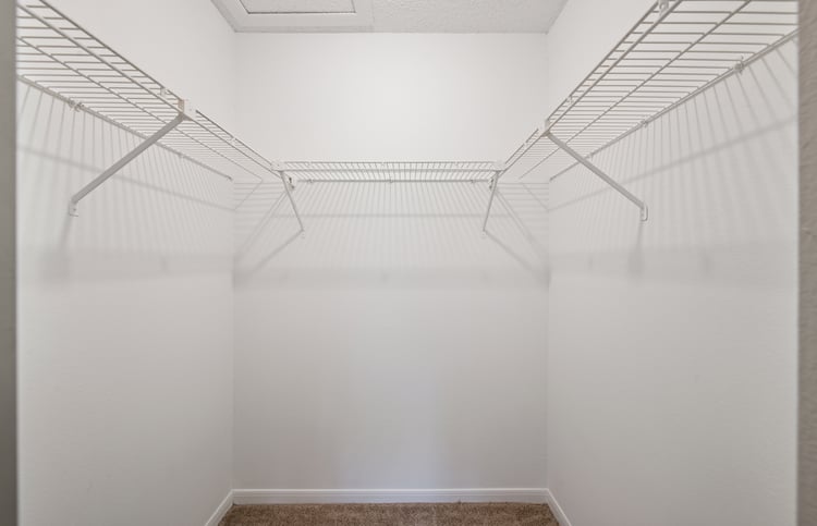 Closet at MAA Eagle Ridge luxury apartment homes in Birmingham, AL