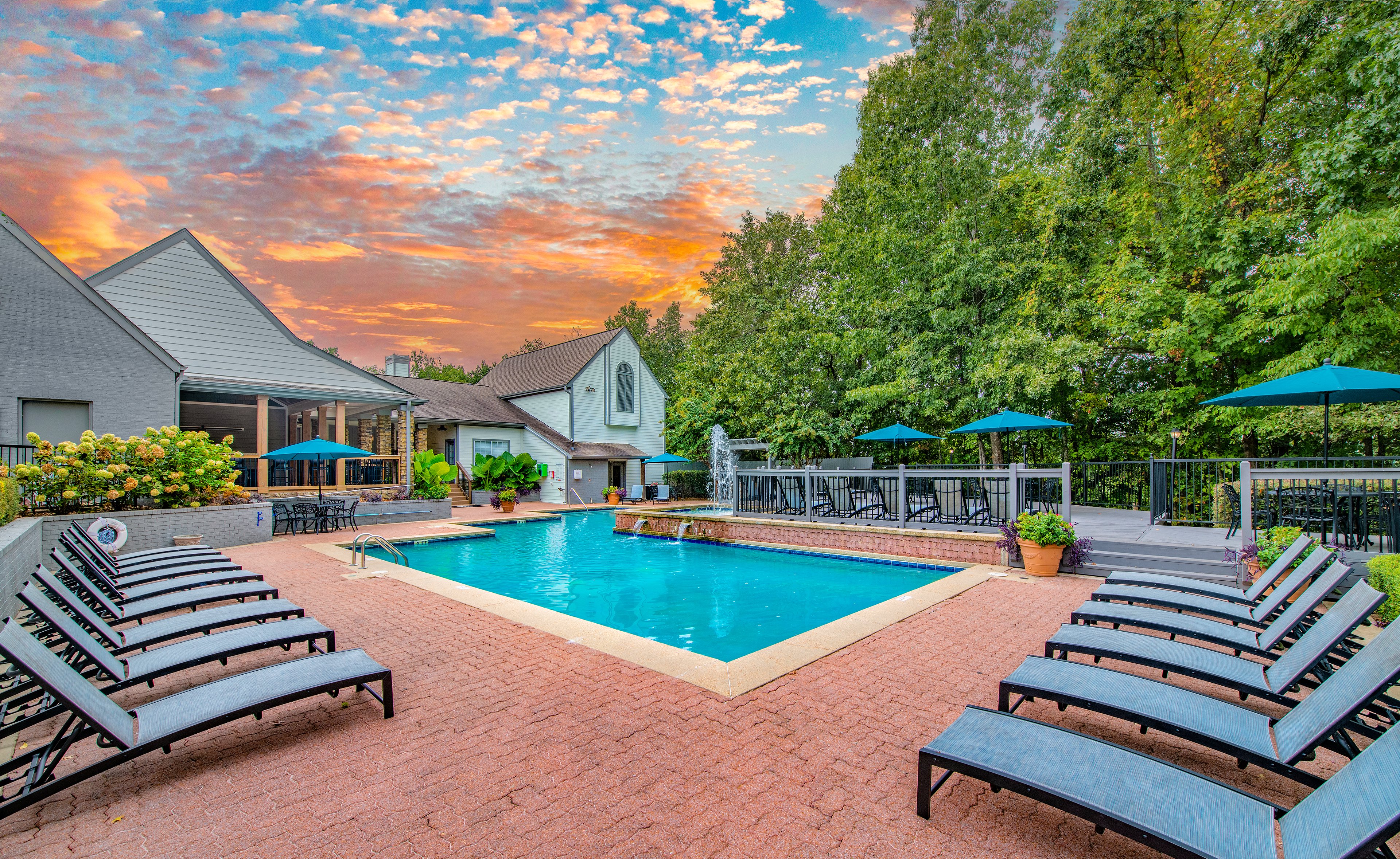 Pool at MAA Eagle Ridge luxury apartment homes in Birmingham, AL