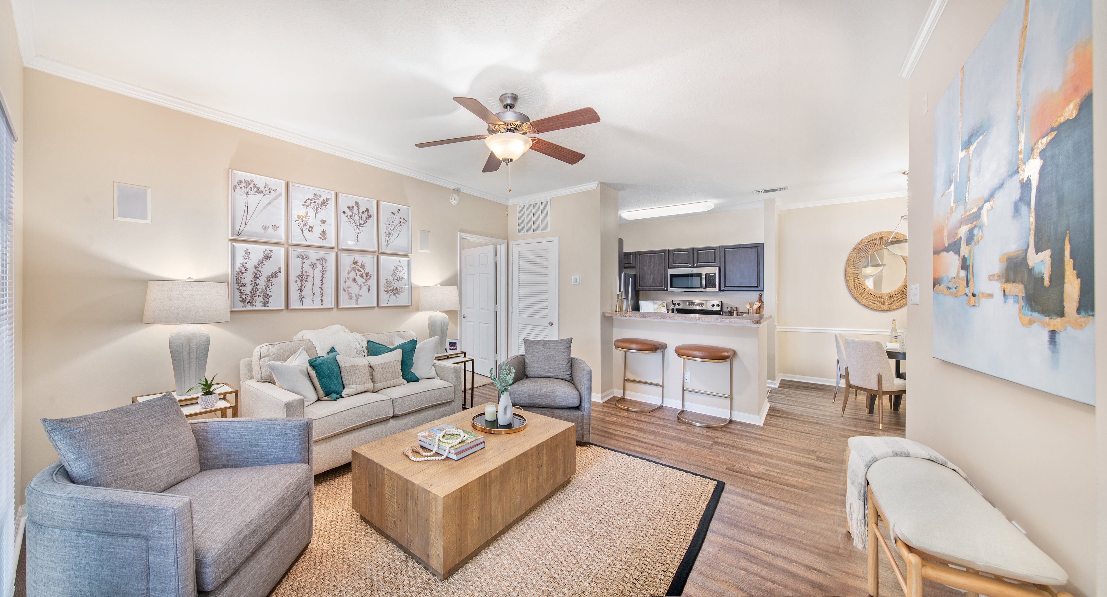 Living Room at MAA Liberty Park in Birmingham, AL