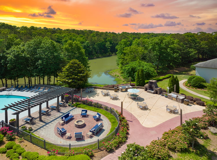 Fire Pit and Grilling Area at MAA Liberty Park in Birmingham, AL