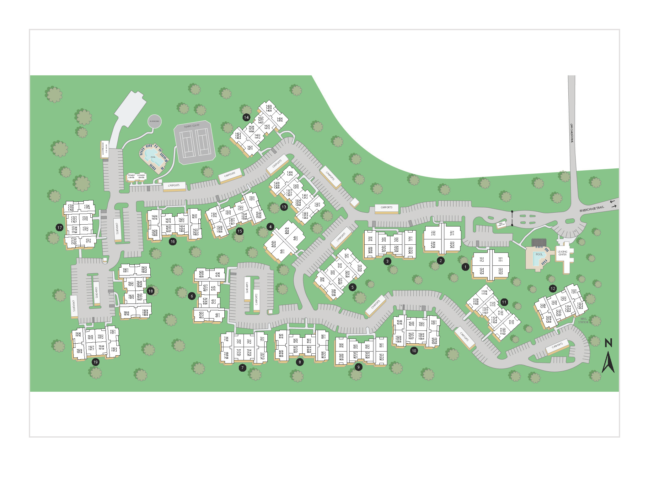 property map for MAA Riverchase