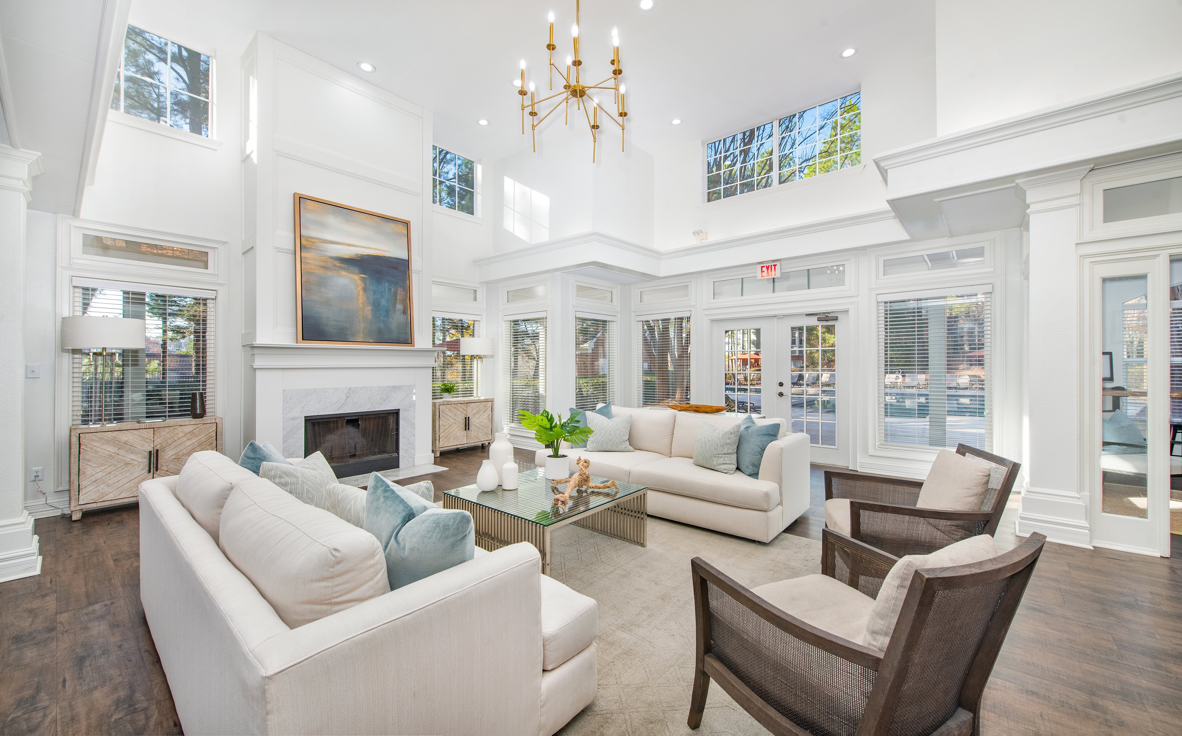 Clubhouse at MAA Riverchase luxury apartment homes in Birmingham, AL