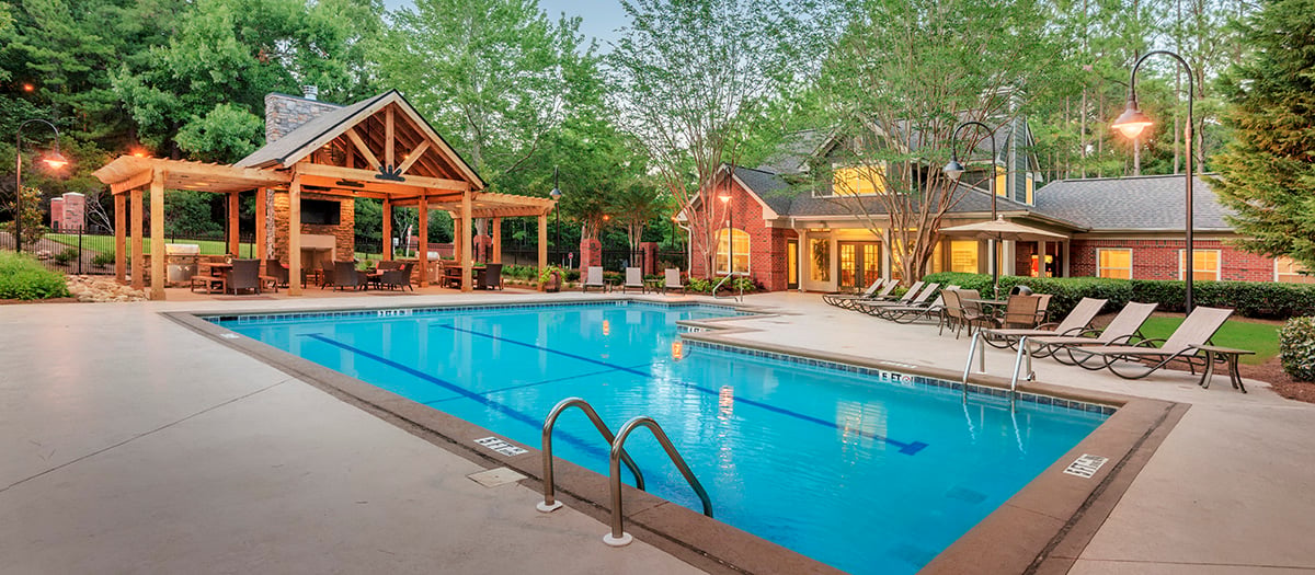 Pool with Outdoor Entertaining Area and Clubhouse