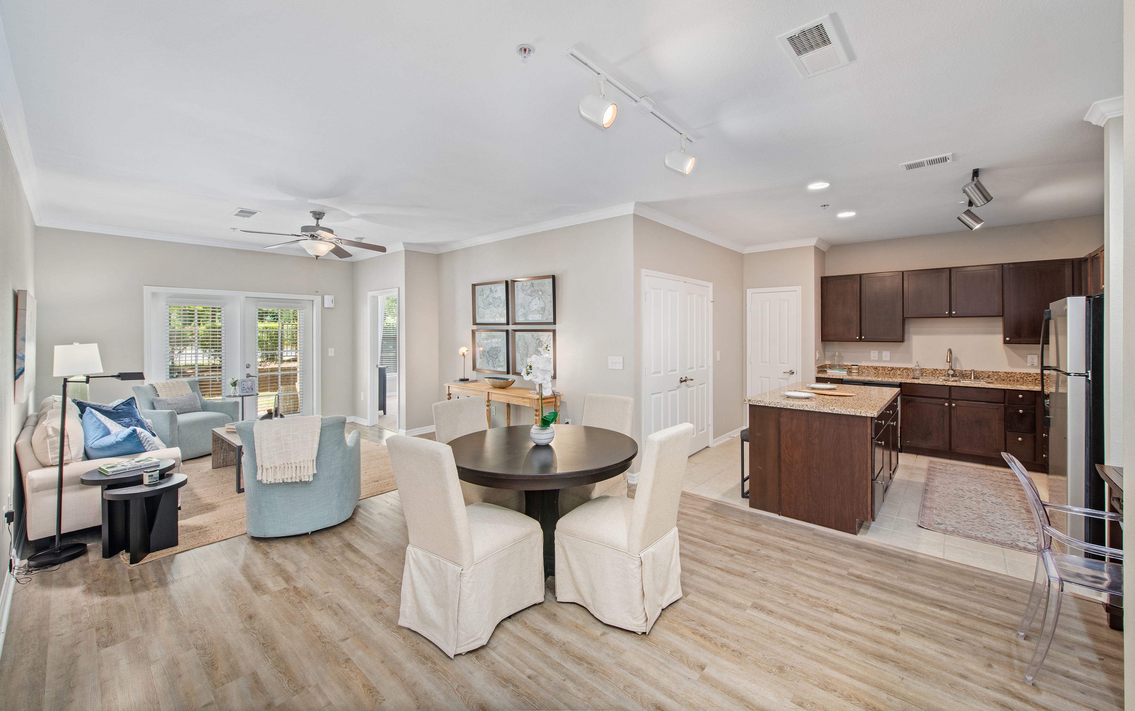 Model dining room at MAA Ross Bridge in Birmingham, AL